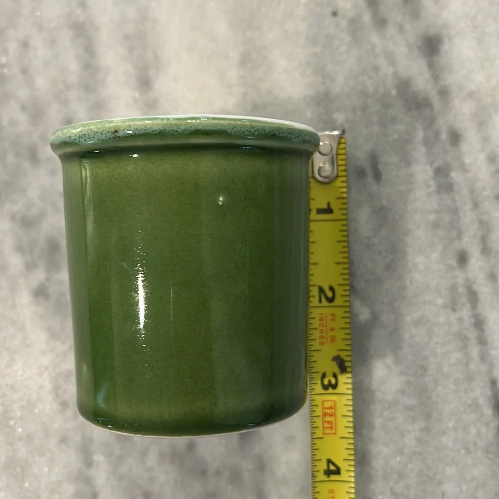 Sur La Table Terracotta From Tuscany Spice Jar Made in Italy - No Lid in Green